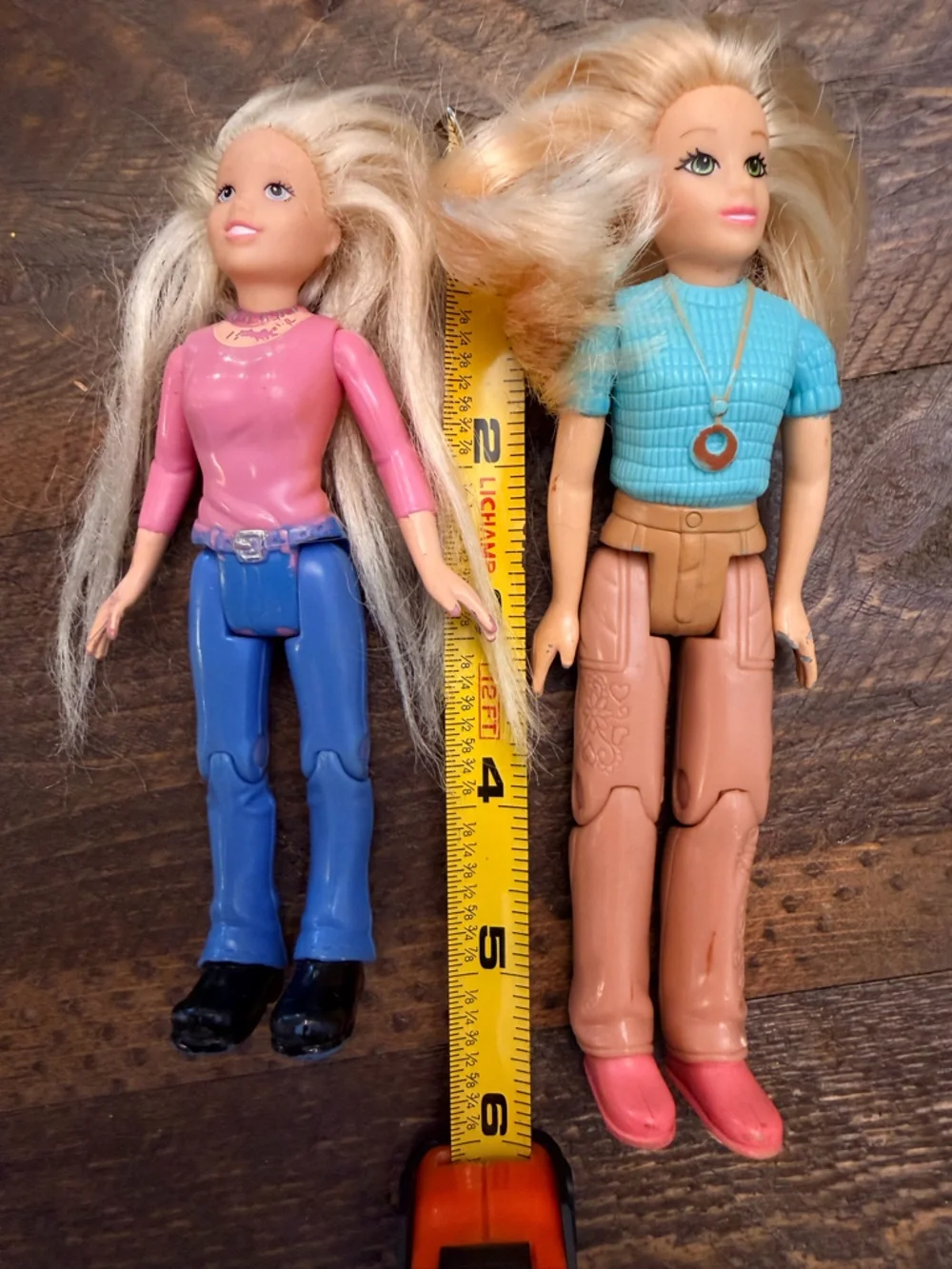 Fisher Price Loving Family Dollhouse BLONDE mom daughter doll 2006 GUC SET OF 2